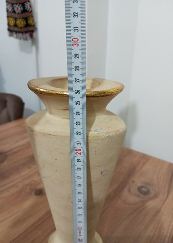 Beyaz Altın Detaylı Mumluk - Görsel 5