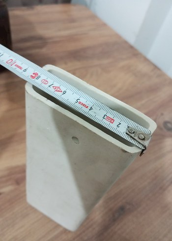 Beyaz çiçek desenli dekoratif vazo - Görsel 5