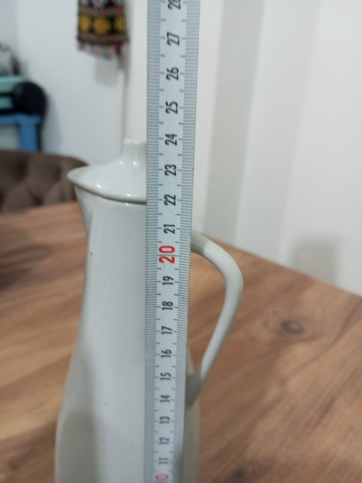 Beyaz Porselen Yağdanlık - Görsel 5