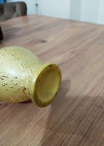 Altın Renkli Dokulu Vazo - Görsel 6