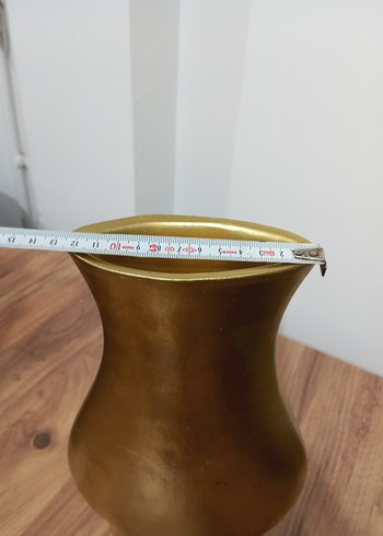 Parlak Altın Renkli Dekoratif Vazo - Görsel 6