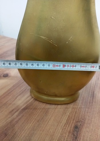 Parlak Altın Renkli Dekoratif Vazo - Görsel 5