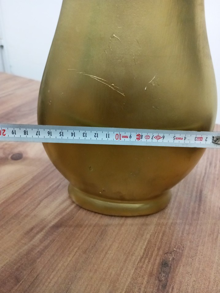 Parlak Altın Renkli Dekoratif Vazo - Görsel 5