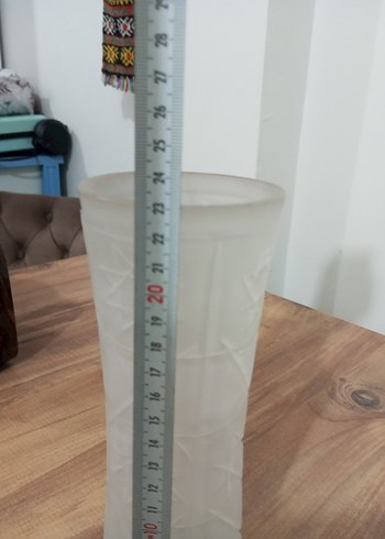 Beyaz Desenli Vazolu Dekoratif Vazo - Görsel 3