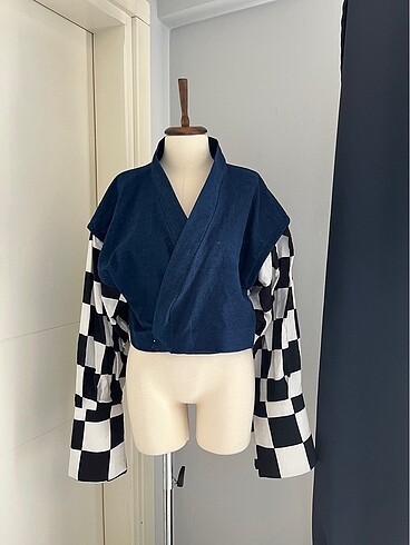 Kimono tarzı özel tasarım ceket