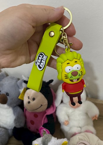 Renkli Aslan Figürlü Elastik Anahtarlık - Görsel 3