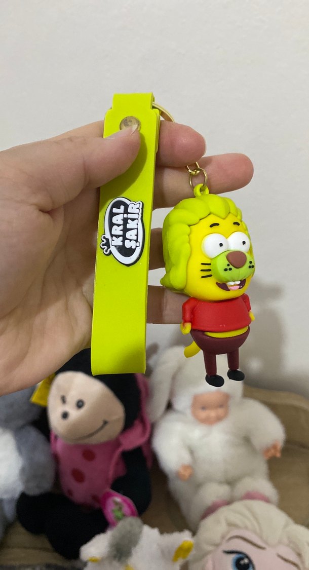 Renkli Aslan Figürlü Elastik Anahtarlık - Görsel 2