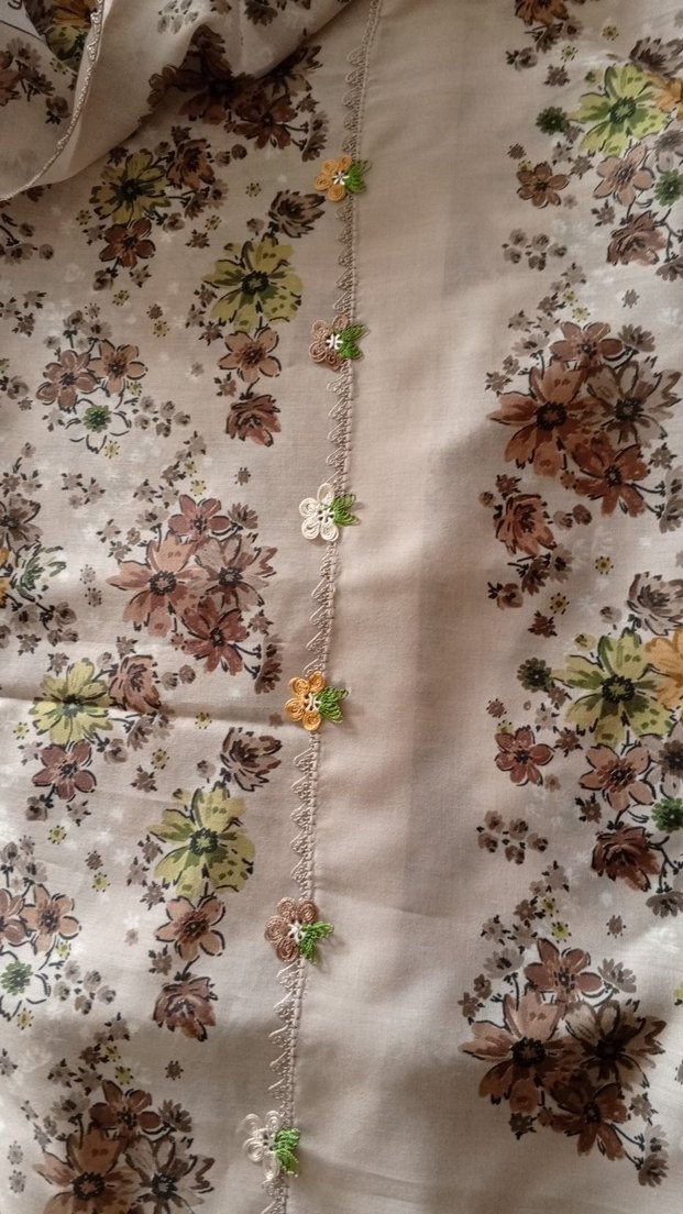 Dantel Detaylı Bej Bohem Kadın Şal - Görsel 2