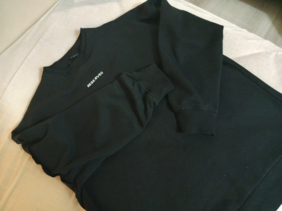 Siyah Kadın Uzun Kollu Sweatshirt - Görsel 5