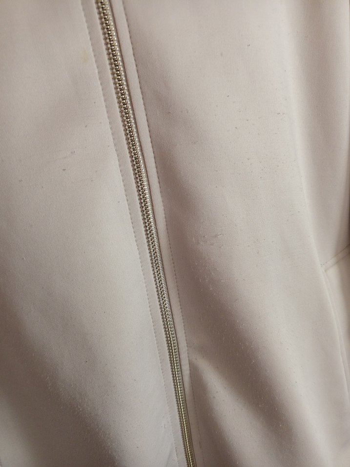 Bej Kapüşonlu Fermuarlı Kadın Ceket - Görsel 3