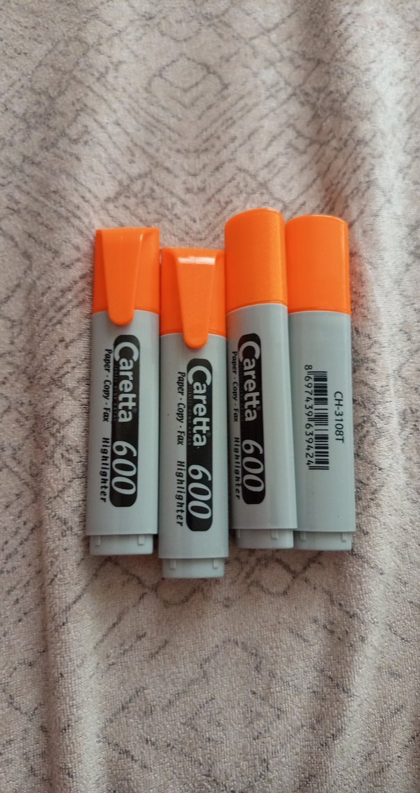 Caretta 600 Turuncu Fosforlu Kalem - Görsel 2