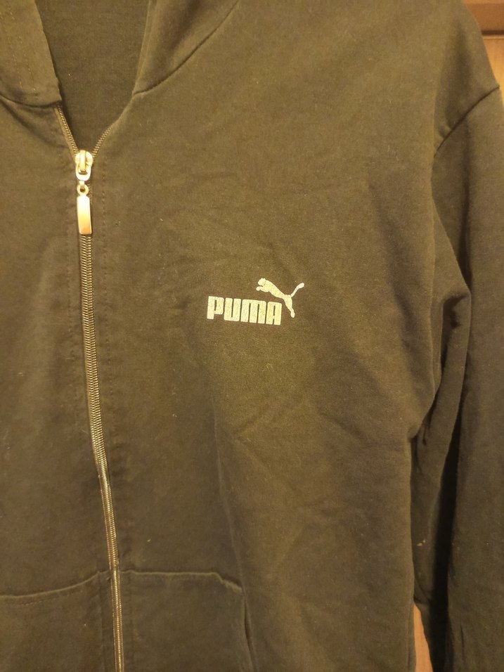 Puma Siyah Fermuarlı Erkek Sweatshirt - Görsel 2
