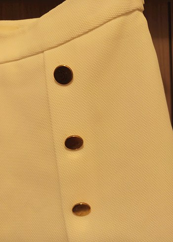 Yargıcı Mini Etek, Düğmeli, Rahat Kesim - Görsel 3