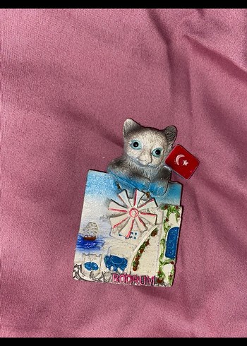 Bodrum Temalı Kedi Magnet