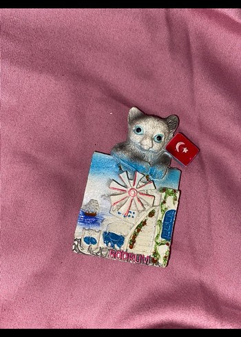  Bodrum Temalı Kedi Magnet