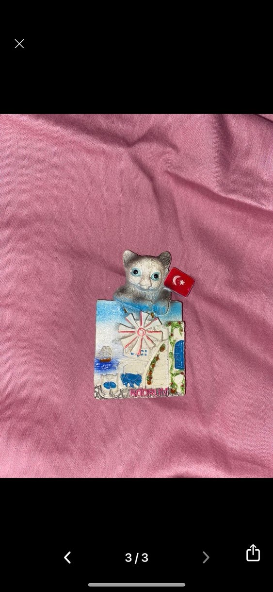 Bodrum Temalı Kedi Magnet - Görsel 3
