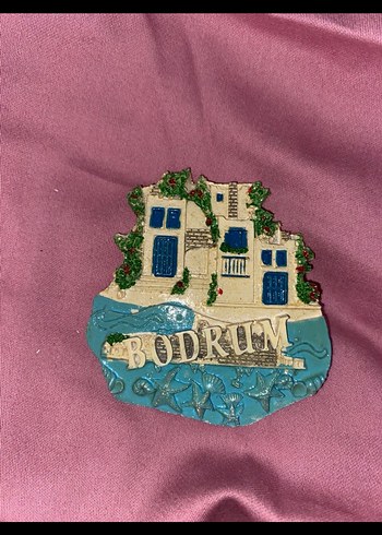 Bodrum Temalı Pastel Mavi Magnet