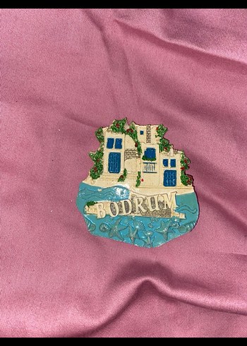 English Home Bodrum Temalı Pastel Mavi Magnet