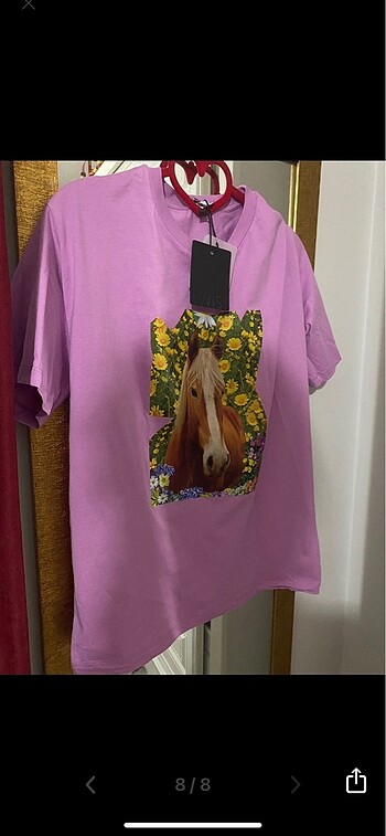 s Beden mor Renk Twist t-shirt