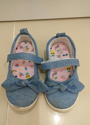 Kız bebek kot ayakkabı 