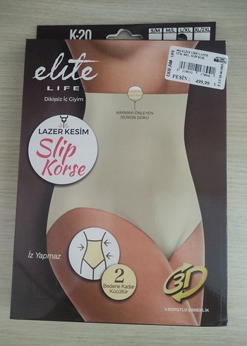 Siyah Mini Baskılı Slip Korsesi
