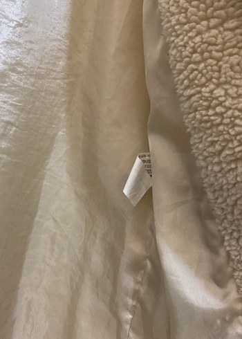 Bej Midi Kadın Peluş Kaban - Görsel 12