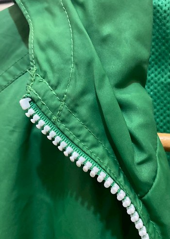 LOFT MARKA YEŞİL RÜZGARLIK&YAĞMURLUK Fermuarlı Kadın Ceket - Görsel 7