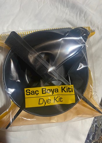 Saç Boyama Kiti Siyah Taraklı