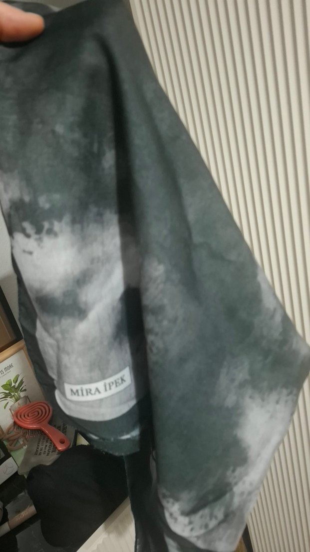 yeşil renkli şal - Görsel 3