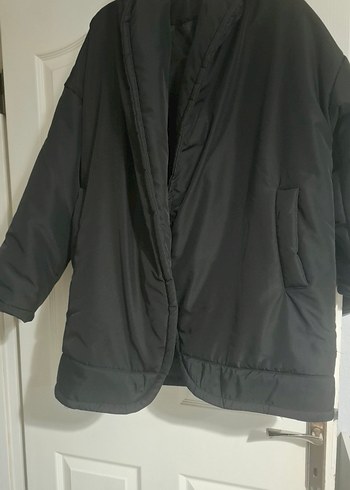 Siyah Midi Kadın mont - Görsel 2