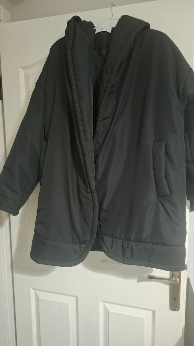 Siyah Midi Kadın mont - Görsel 2