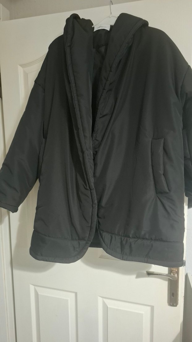 Siyah Midi Kadın mont - Görsel 3