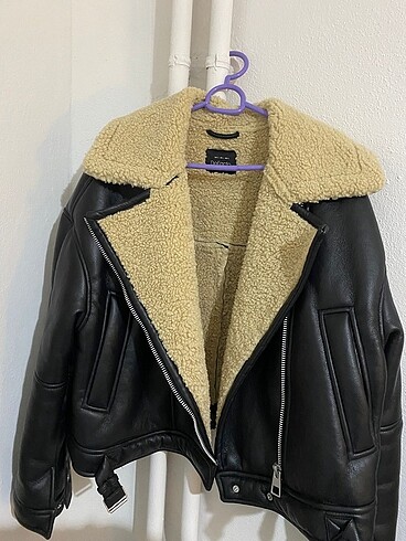 Zara KÜRKLÜ DERİ CEKET