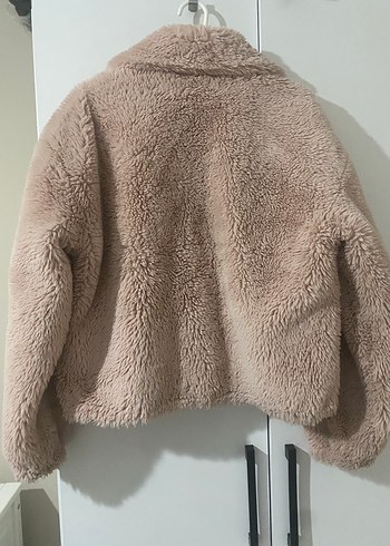Pembe Peluş Kadın Ceket - Görsel 5