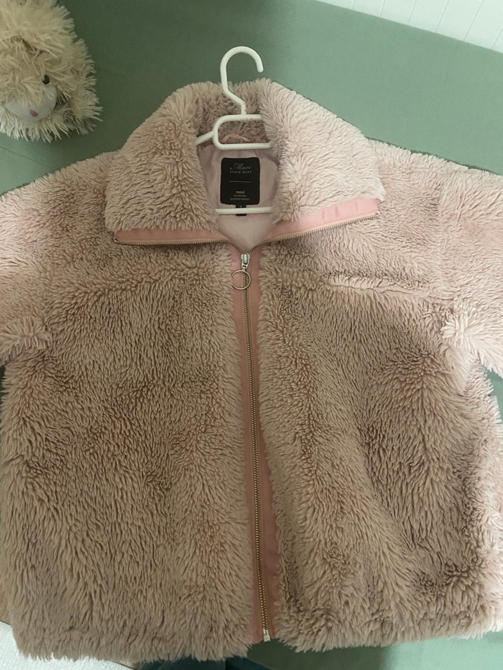 Pembe Peluş Kadın Ceket - Görsel 2