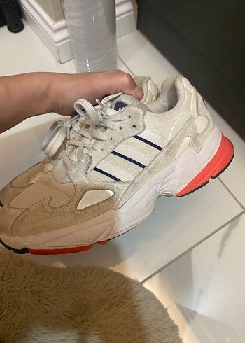 Beyaz Bağcıklı Spor Kadın Sneakers - Görsel 9