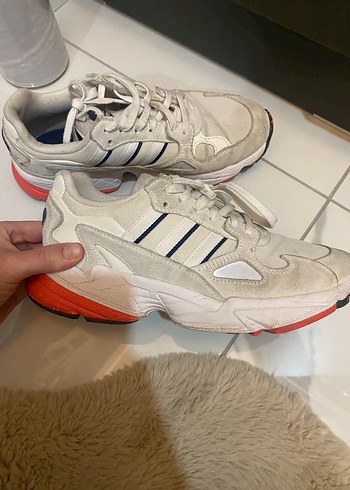 Beyaz Bağcıklı Spor Kadın Sneakers - Görsel 2