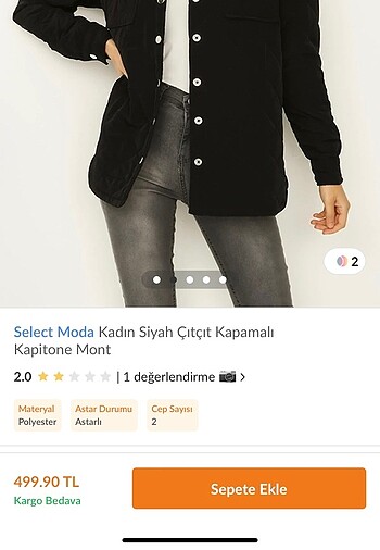 m Beden siyah Renk Kapitone çeket