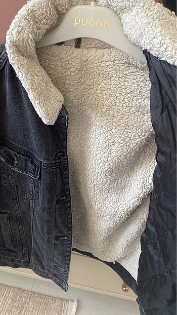 Polarlı kot ceket - Görsel 2