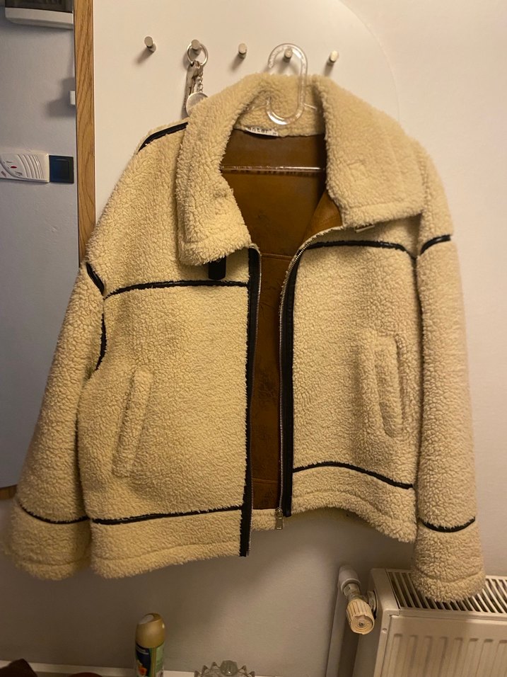 Kadın Bej Kürklü  Ceket - Görsel 2