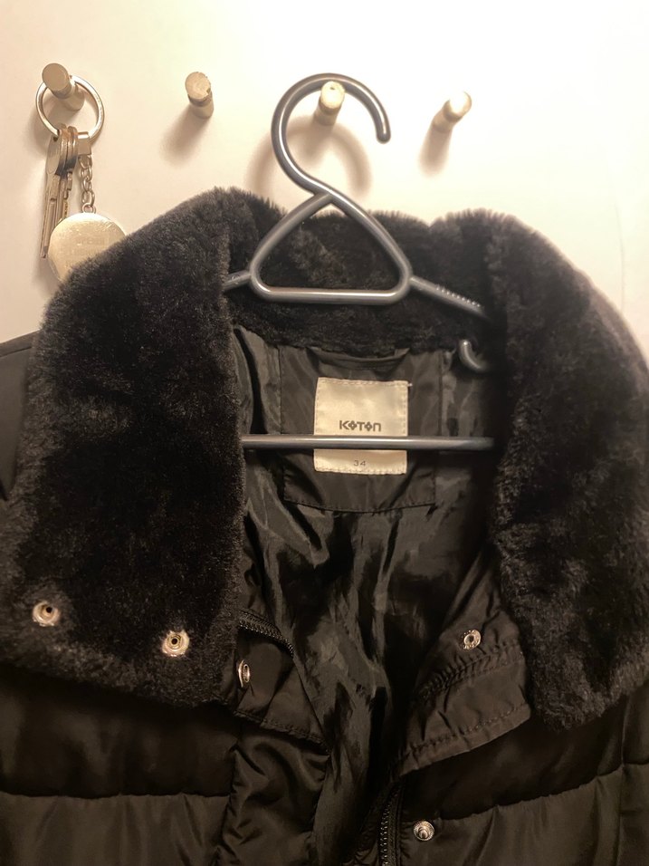 Koton siyah şişme mont - Görsel 4