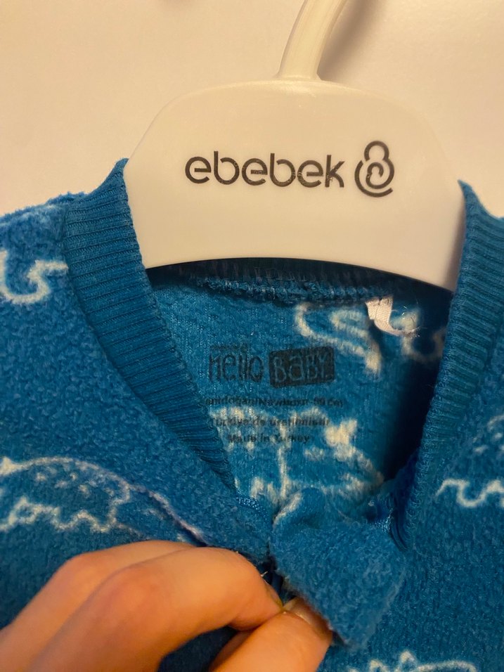 E bebek dinozorlu Bebek Tulumu - Görsel 3