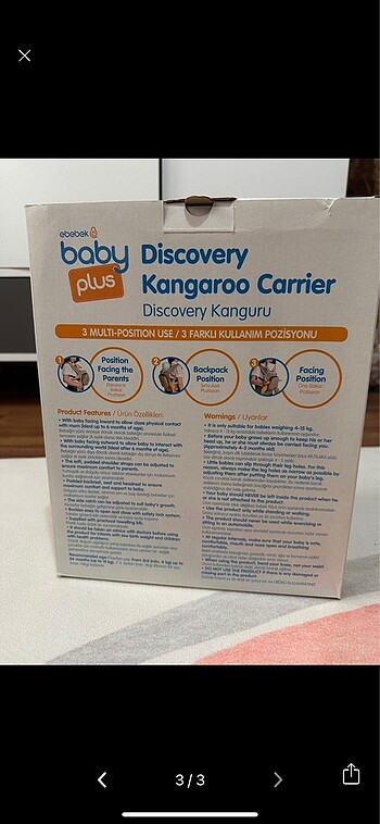  Beden Babyplus kanguru