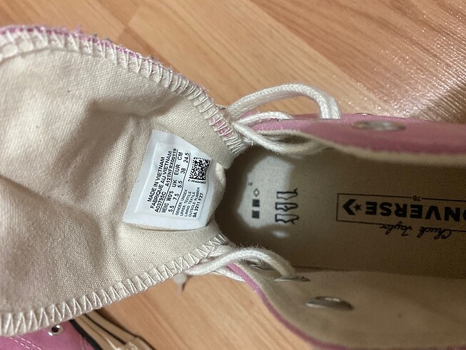 38 Beden pembe Renk pembe chuck 70 converse ayakkabı