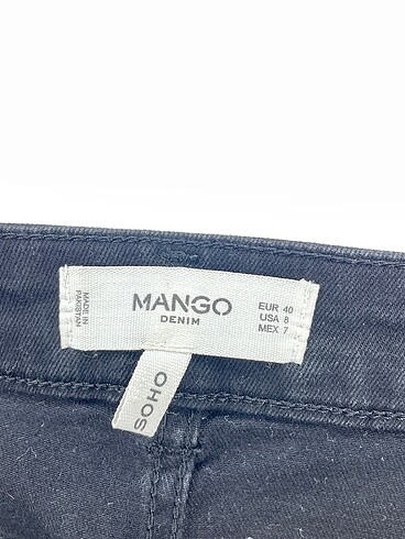 40 Beden siyah Renk Mango Jean / Kot %70 İndirimli.