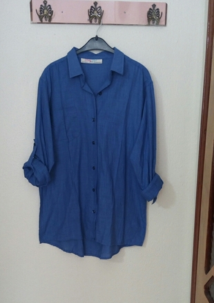 saks mavi gömlek