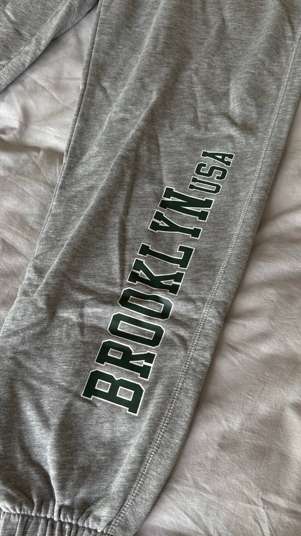 Gri Baskılı Kadın Eşofman Altı - Görsel 5