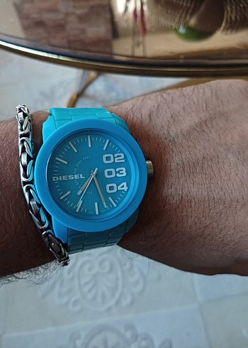 Turkuaz Renkli Erkek Diesel Kol Saati - Görsel 5