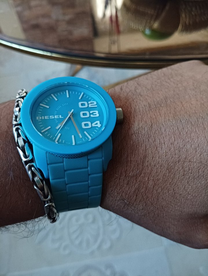 Turkuaz Renkli Erkek Diesel Kol Saati - Görsel 4