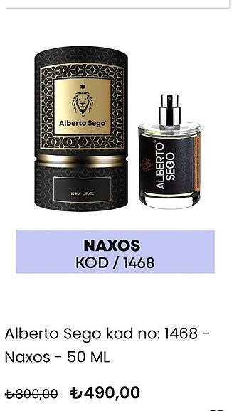 Diğer Alberto Sego Xerjoff Naxos
